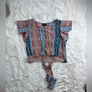 Women’s print crop top